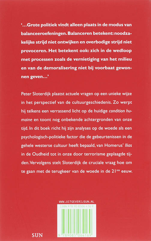 Achterkant van Woede en tijd
