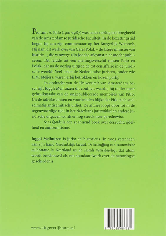 Achterkant van Sans egards