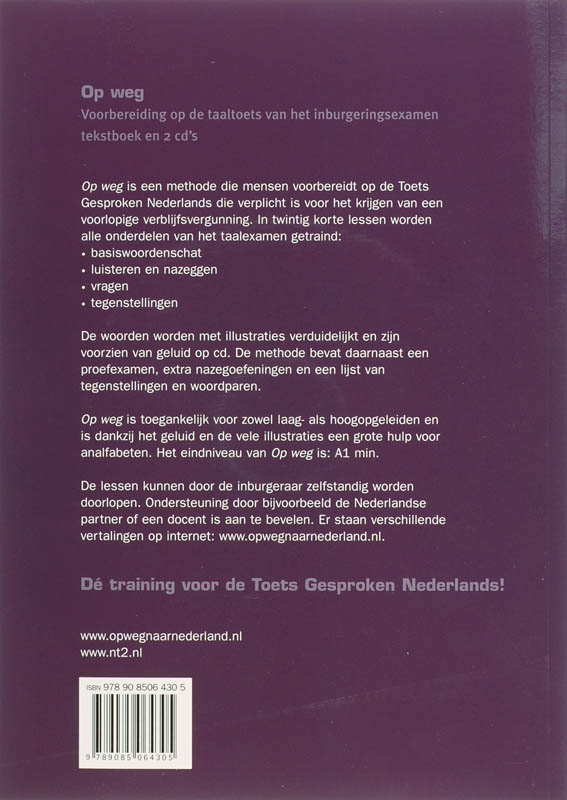 Achterkant van Op weg