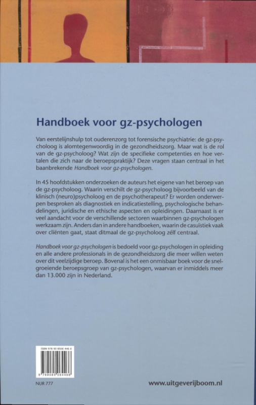 Achterkant van Handboek voor gz-psychologen