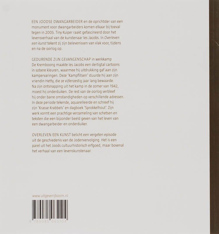 Achterkant van Overleven een kunst