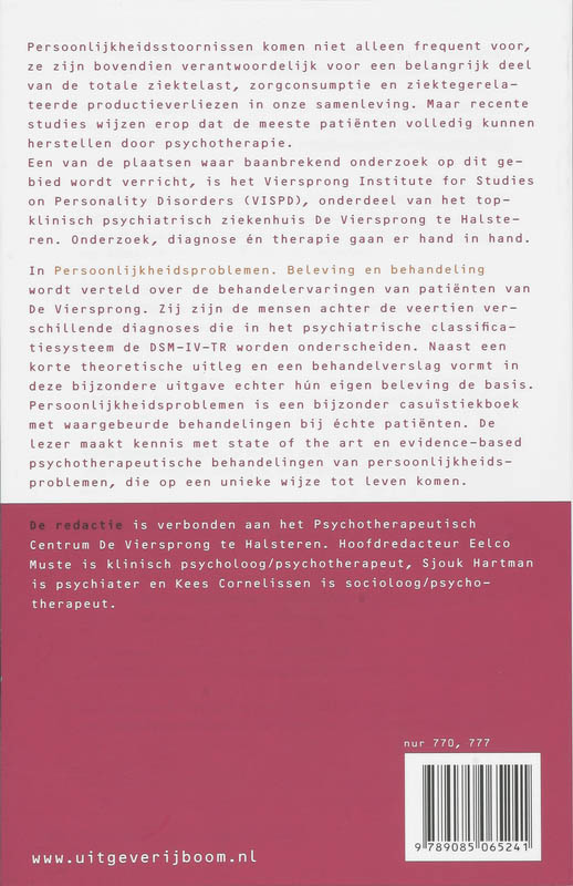 Achterkant van Persoonlijkheidsproblemen