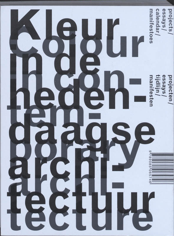 Achterkant van Colour in contemporary architecture = Kleur in de hedendaagse architectuur