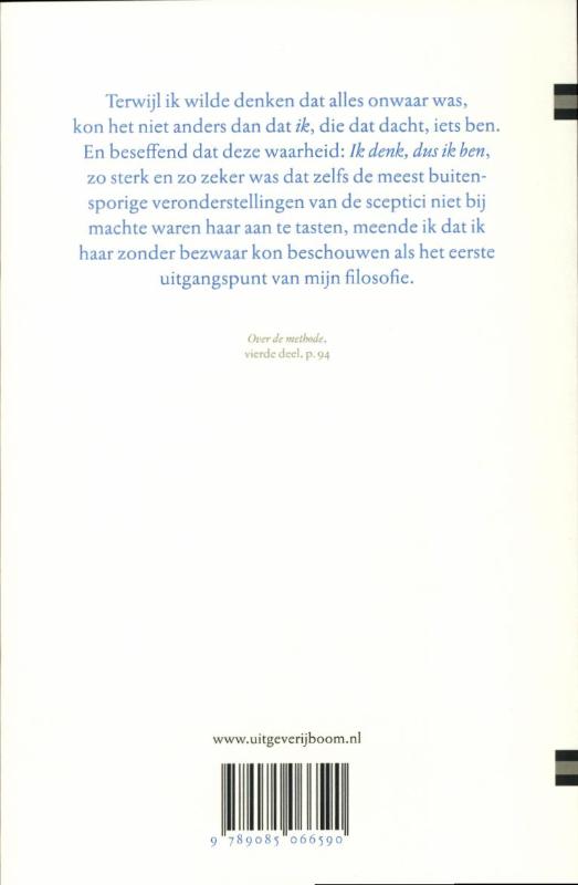 Achterkant van Over de methode