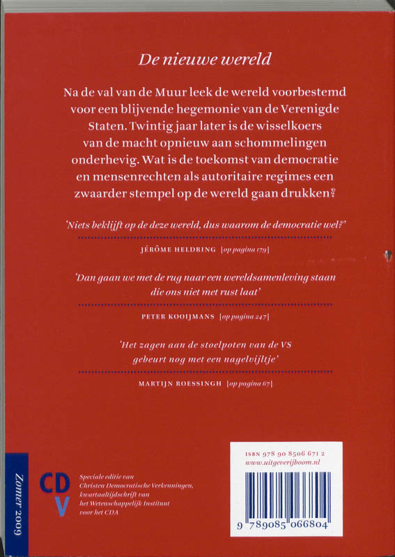 Achterkant van De Nieuwe Wereld