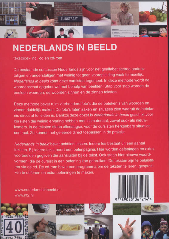 Achterkant van Nederlands in beeld
