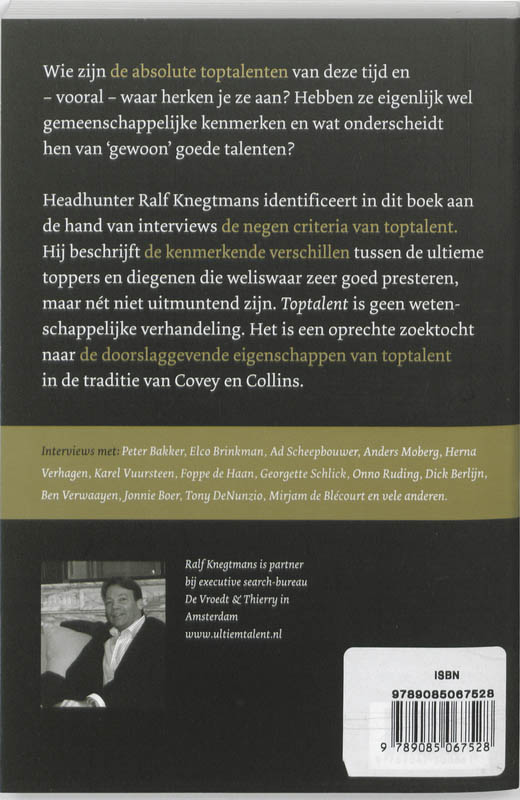 Achterkant van Toptalent