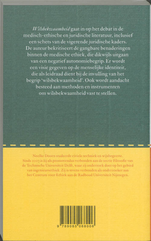 Achterkant van Wilsbekwaamheid