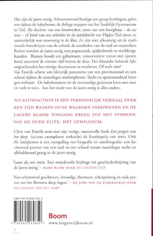 Achterkant van No satisfaction