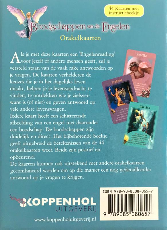 Achterkant van Boodschappen van de Engelen