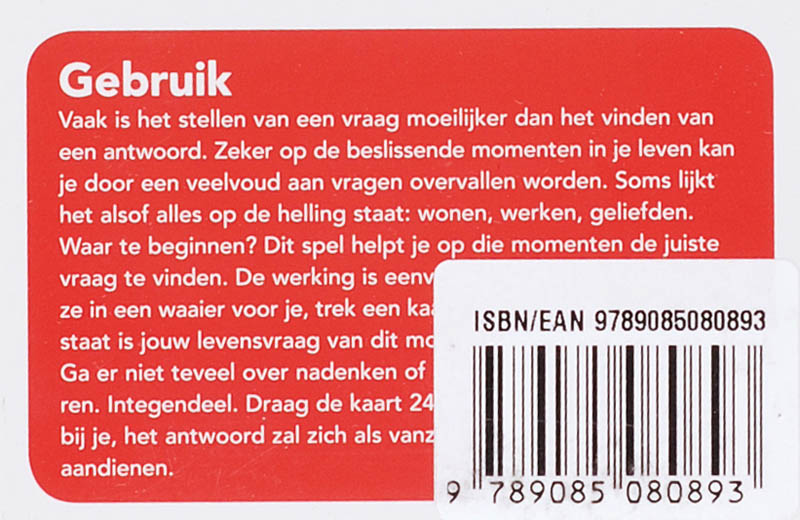 Achterkant van Ja-maar, levensvragen