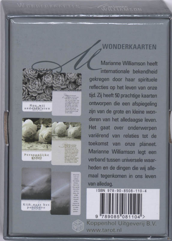 Achterkant van Wonderkaarten