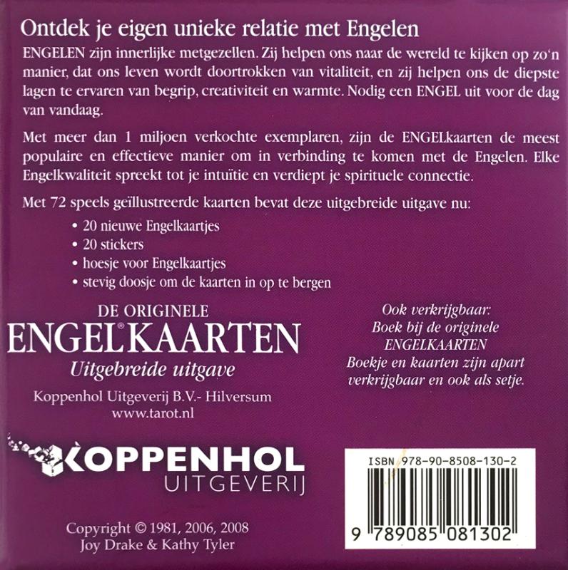 Achterkant van De originele Engelkaarten set ( Angel Cards )