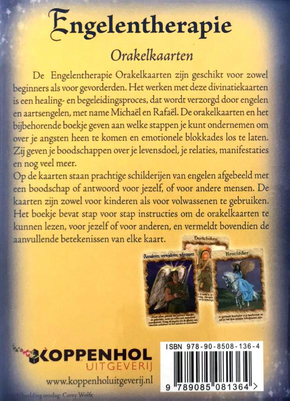 Achterkant van Engelentherapie Orakelkaarten