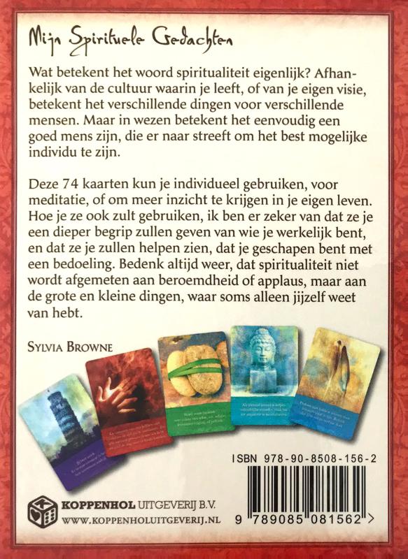 Achterkant van Mijn spirituele gedachten
