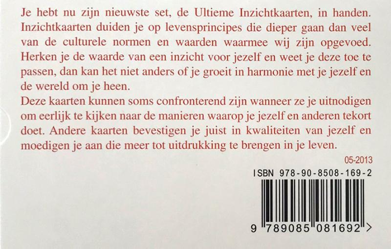 Achterkant van Ultieme inzichtkaarten
