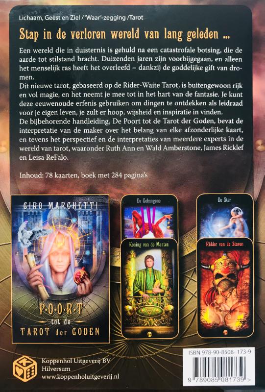 Achterkant van Nalatenschap van het Tarot der Goden