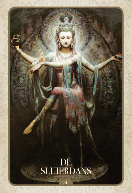 Achterkant van Kwanyin orakel