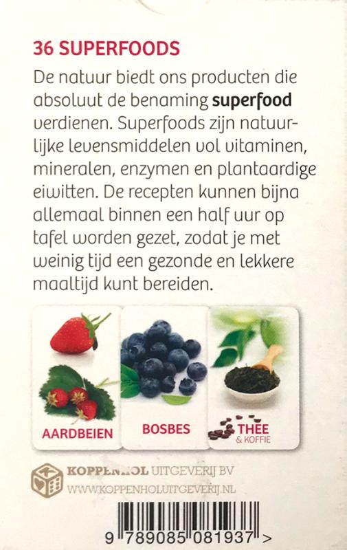 Achterkant van 36 Superfoods