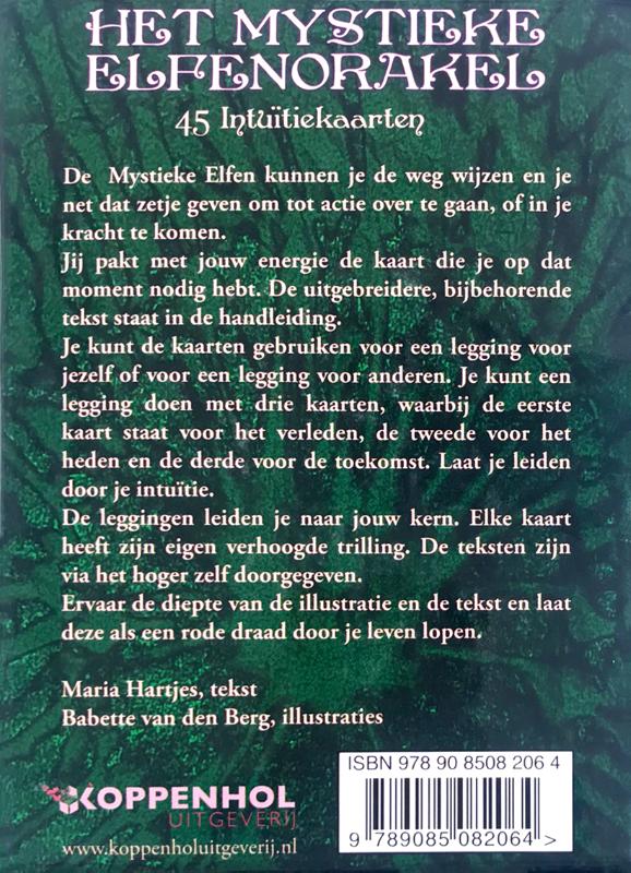 Achterkant van Het mystieke elfenorakel