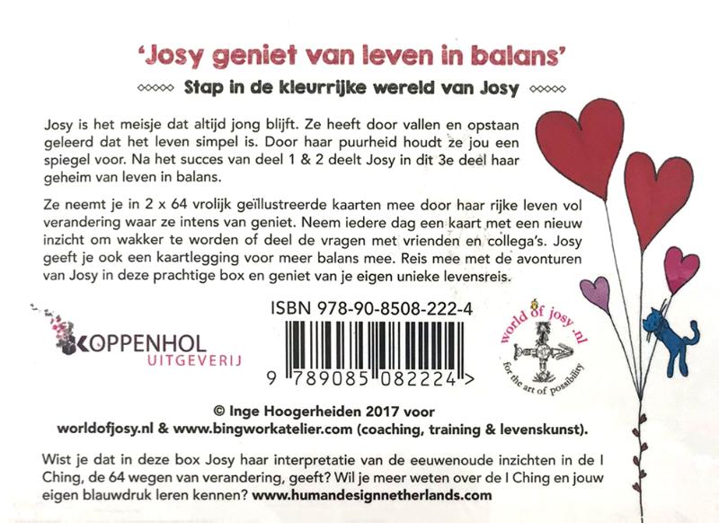 Achterkant van Josy geniet van leven in balans