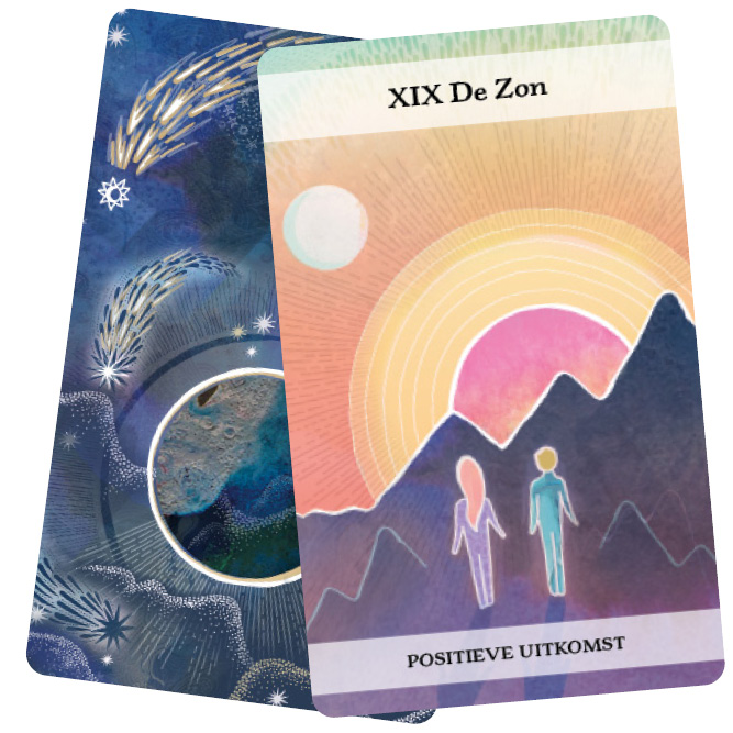 Achterkant van Maan & Sterren Tarot