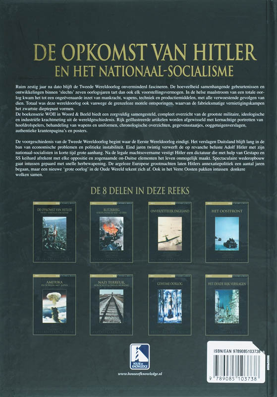 Achterkant van De opkomst van Hitler en het nationaal socialisme