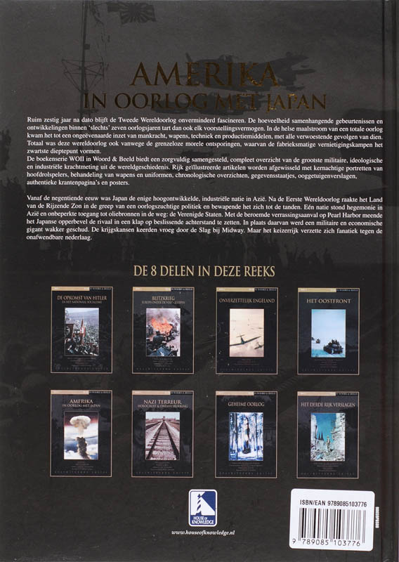 Achterkant van Amerika in oorlog met Japan