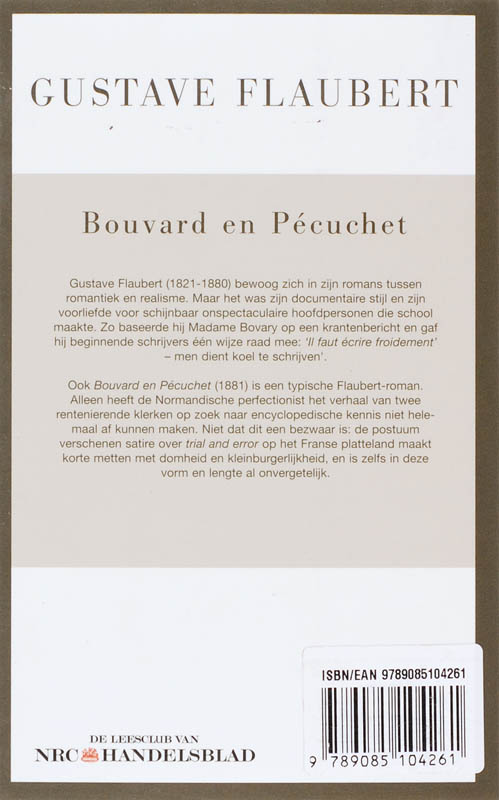 Achterkant van Bouvard en Pecuchet