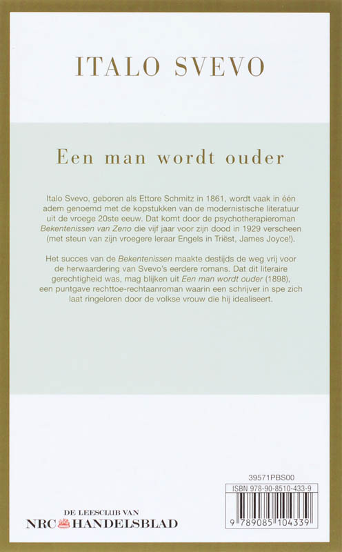 Achterkant van Een man wordt ouder
