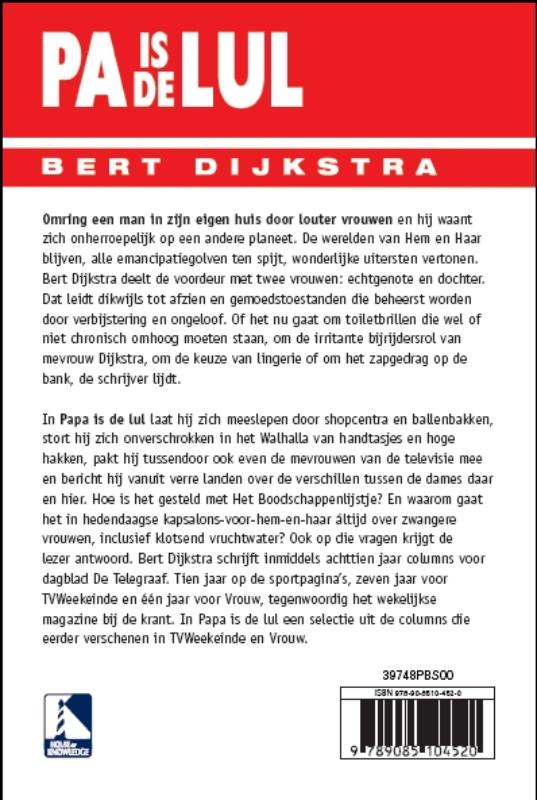 Achterkant van Pa is de lul