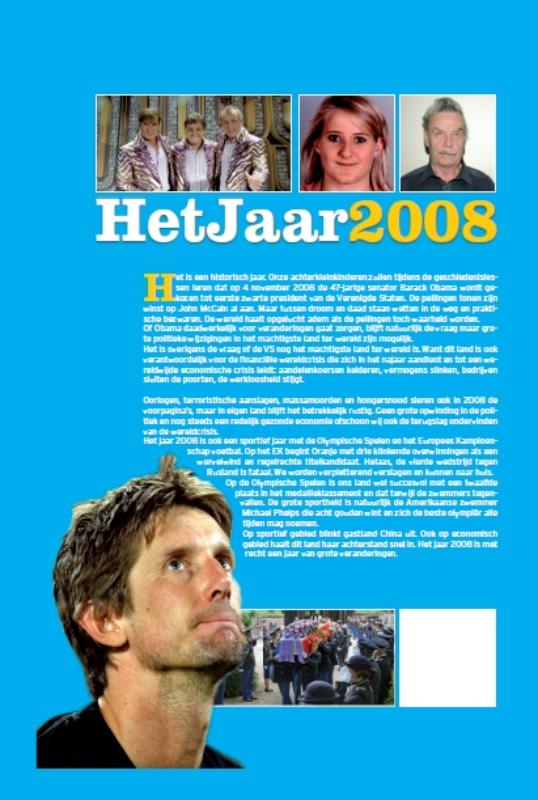 Achterkant van Het Jaar 2008