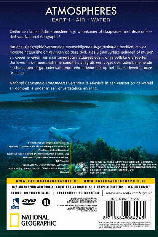 Achterkant van Atmospheres Blu Ray