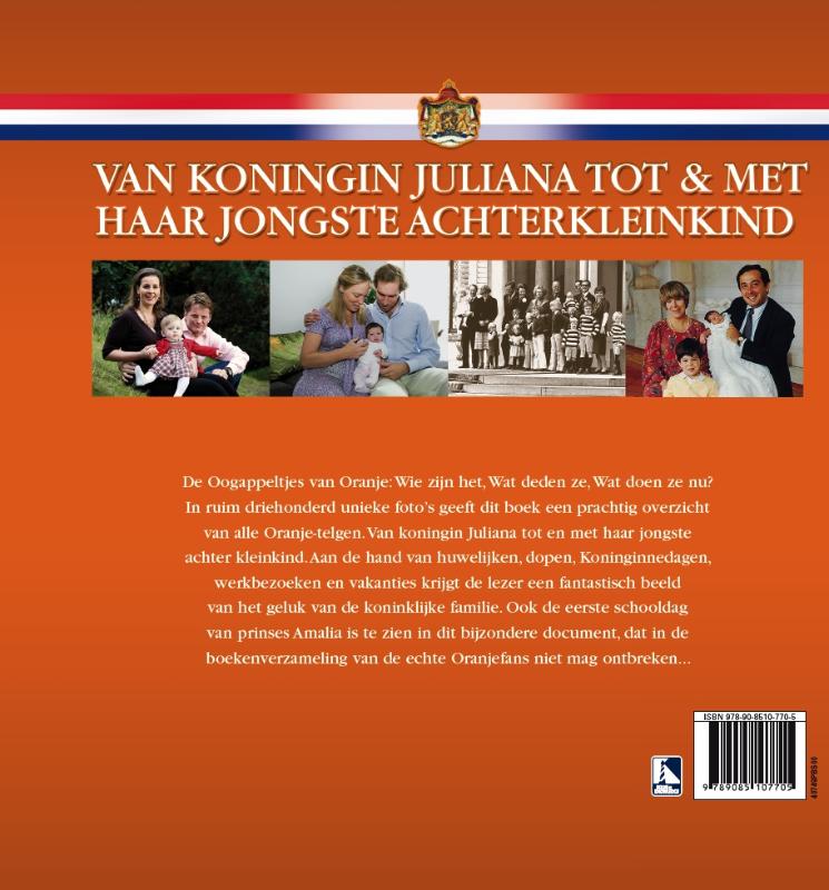 Achterkant van Oogappeltjes van Oranje