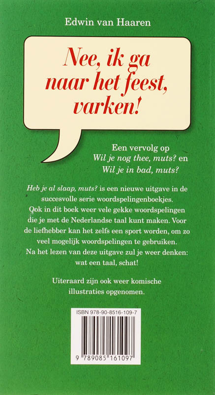 Achterkant van Heb je al slaap, muts?