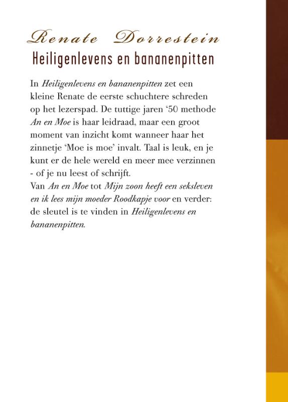 Achterkant van Heiligenlevens en bananenpitten