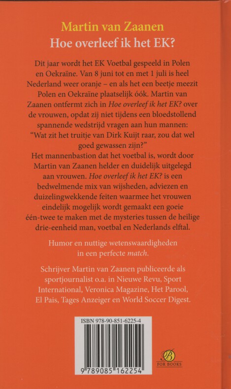 Achterkant van Hoe overleef ik het EK?
