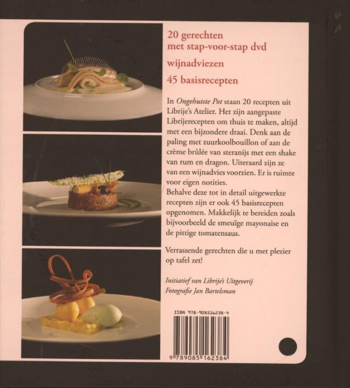 Achterkant van Ongehutste pot