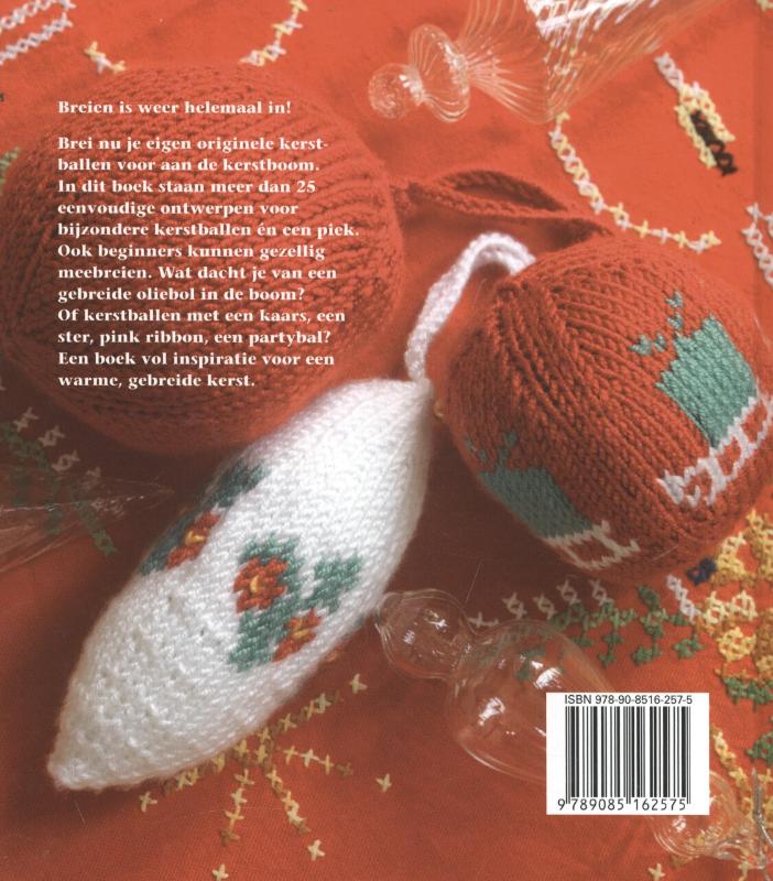 Achterkant van Kerstballen breien