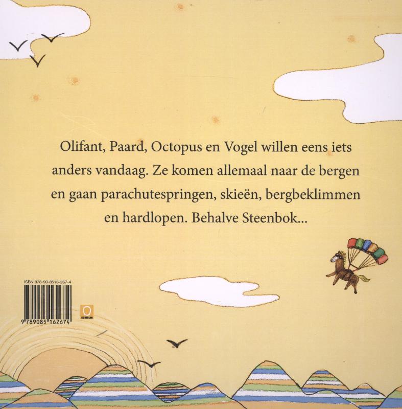 Achterkant van Een dagje in de bergen