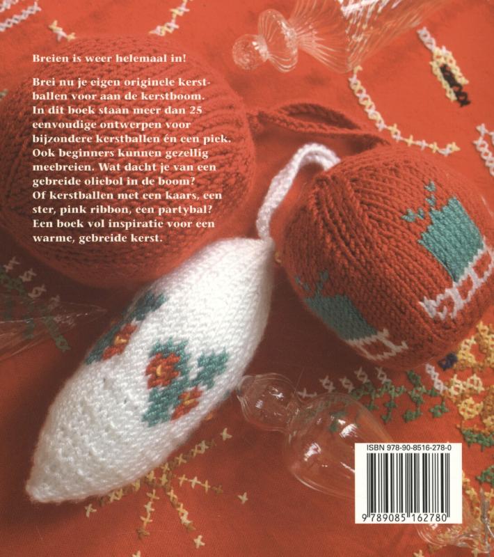 Achterkant van Kerstballen breien