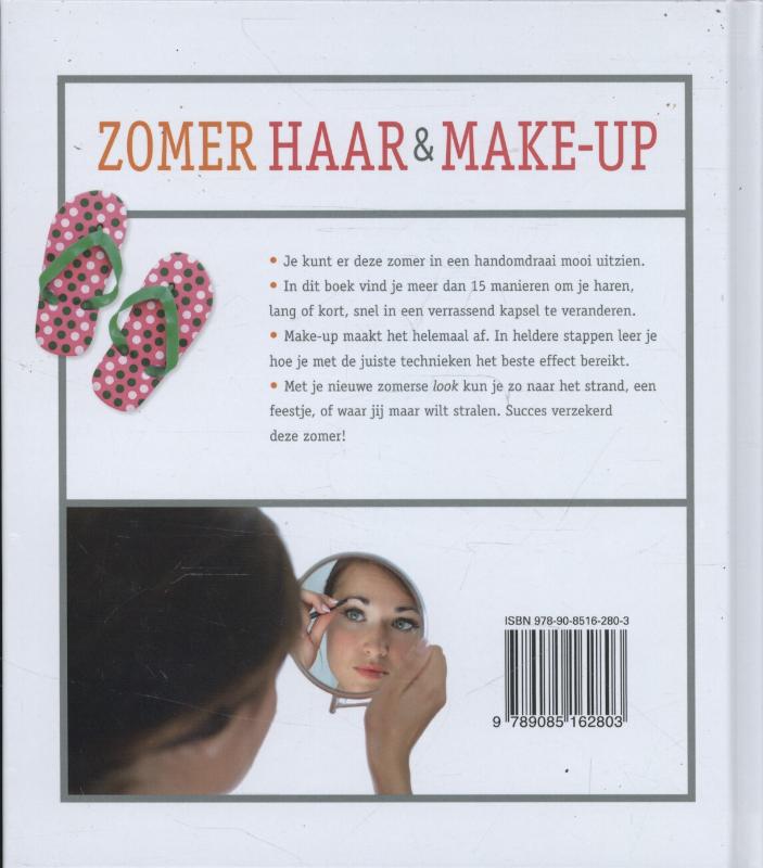 Achterkant van Zomer haar & make up