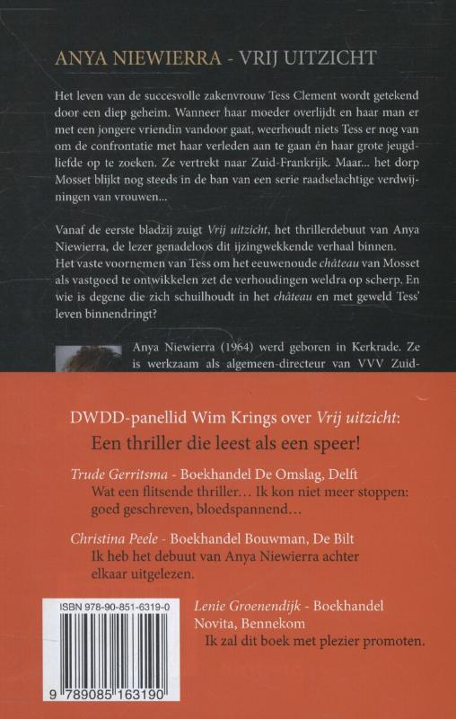 Achterkant van Vrij uitzicht