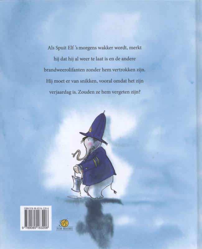 Achterkant van Een verrassing voor Spuit elf