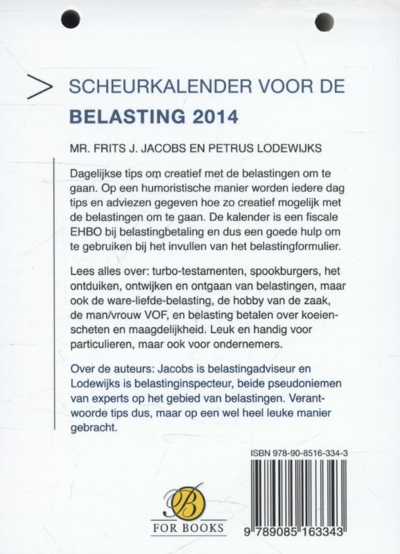 Achterkant van 2014