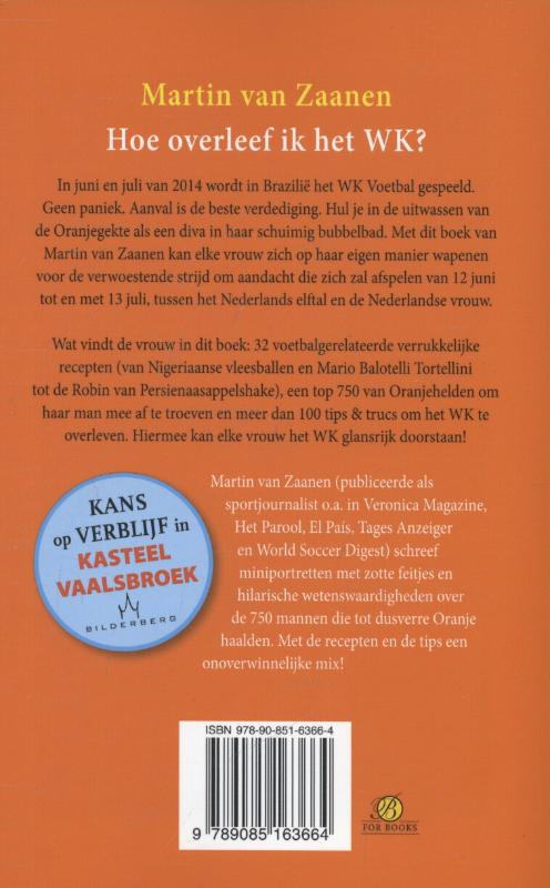 Achterkant van Hoe overleef ik het WK?