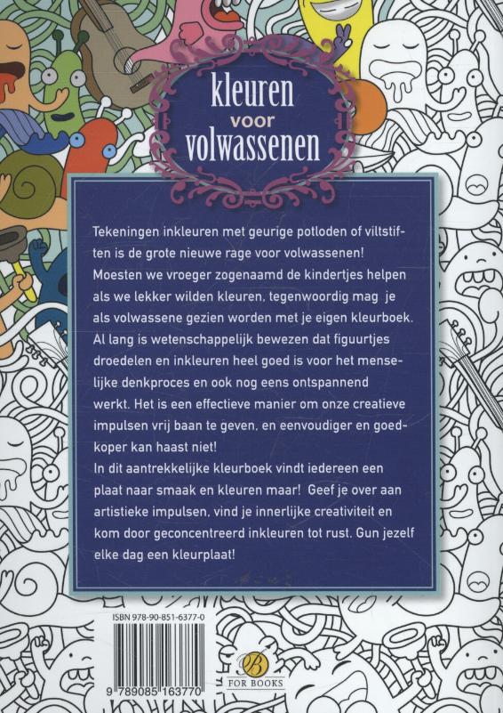Achterkant van Kleuren voor volwassenen