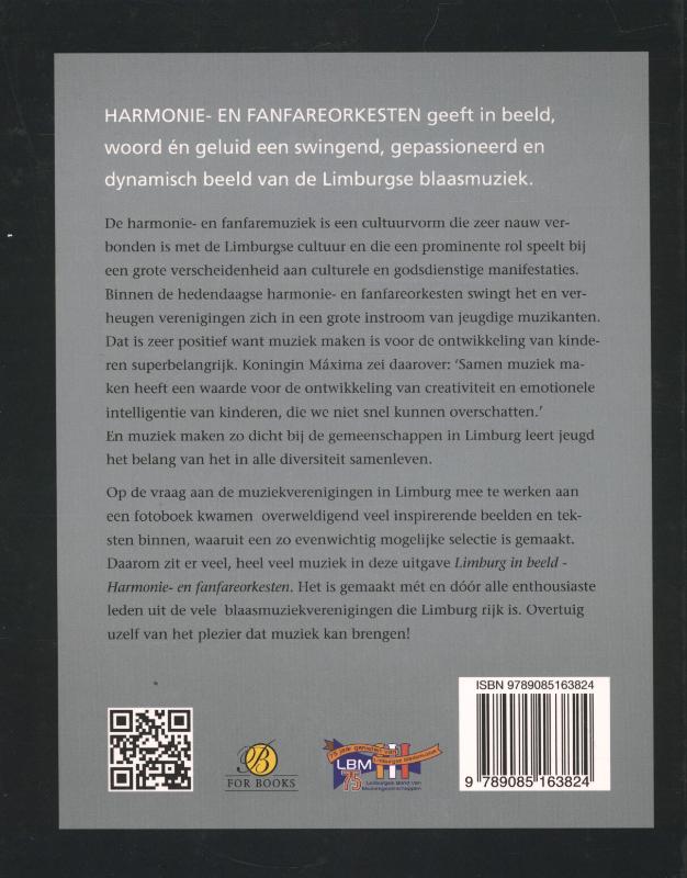 Achterkant van Harmonie- en fanfareorkesten