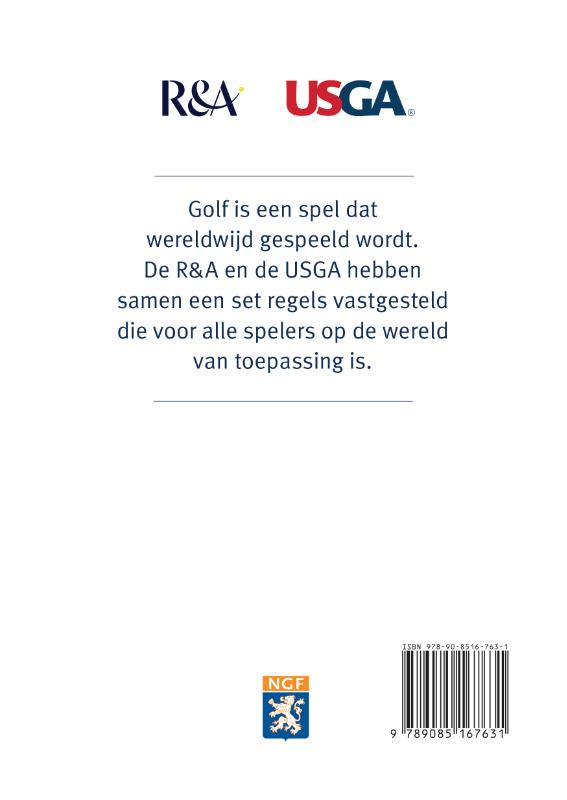 Achterkant van Golfregels