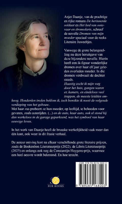 Achterkant van Dromen van mijn moeder